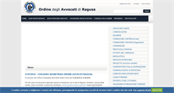 Desktop Screenshot of ordineavvocatiragusa.it